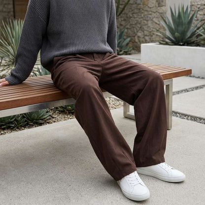 Nico Relaxed Wide-Leg Trousers