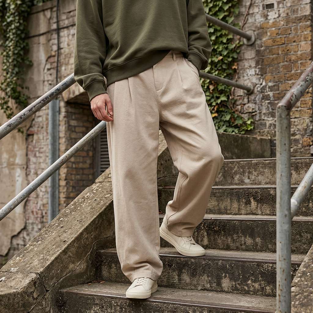 Nico Relaxed Wide-Leg Trousers