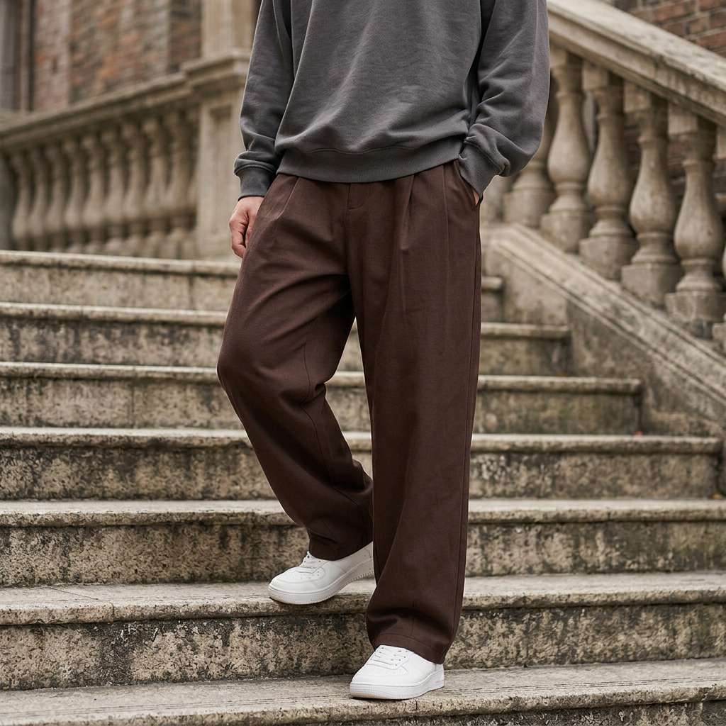 Nico Relaxed Wide-Leg Trousers