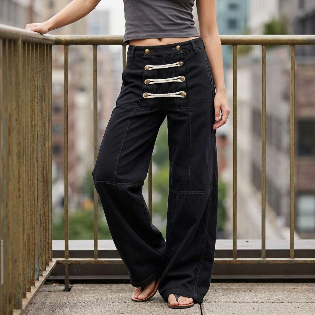 Sorrento Utility Wide-Leg Pants