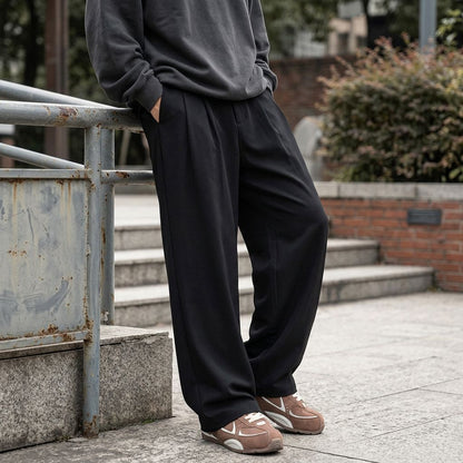 Enzo Tailored Wide-Leg Pants