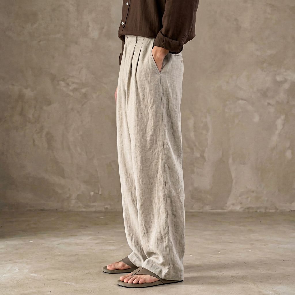 Torino Loose Fit Linen Pants
