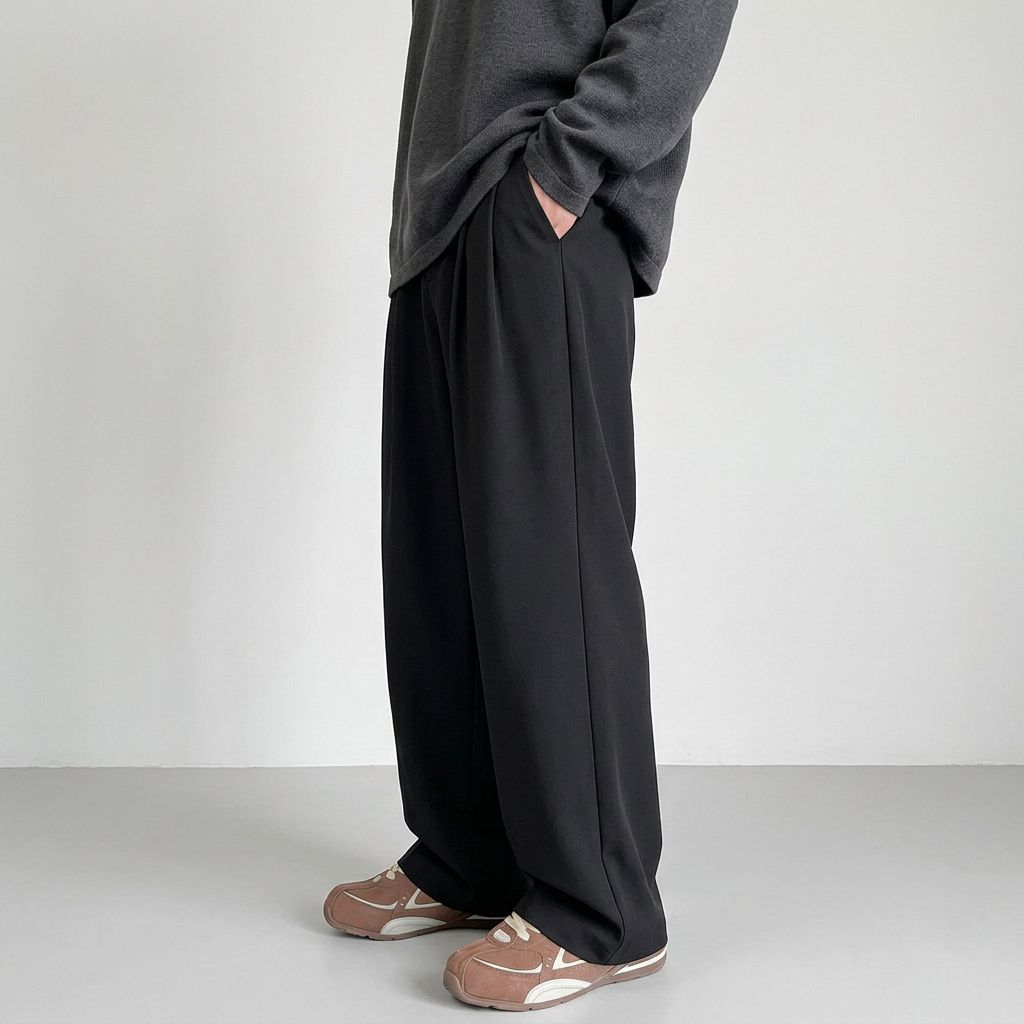 Enzo Tailored Wide-Leg Pants