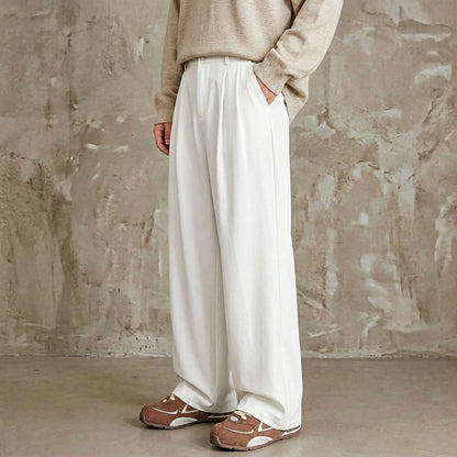 Enzo Tailored Wide-Leg Pants