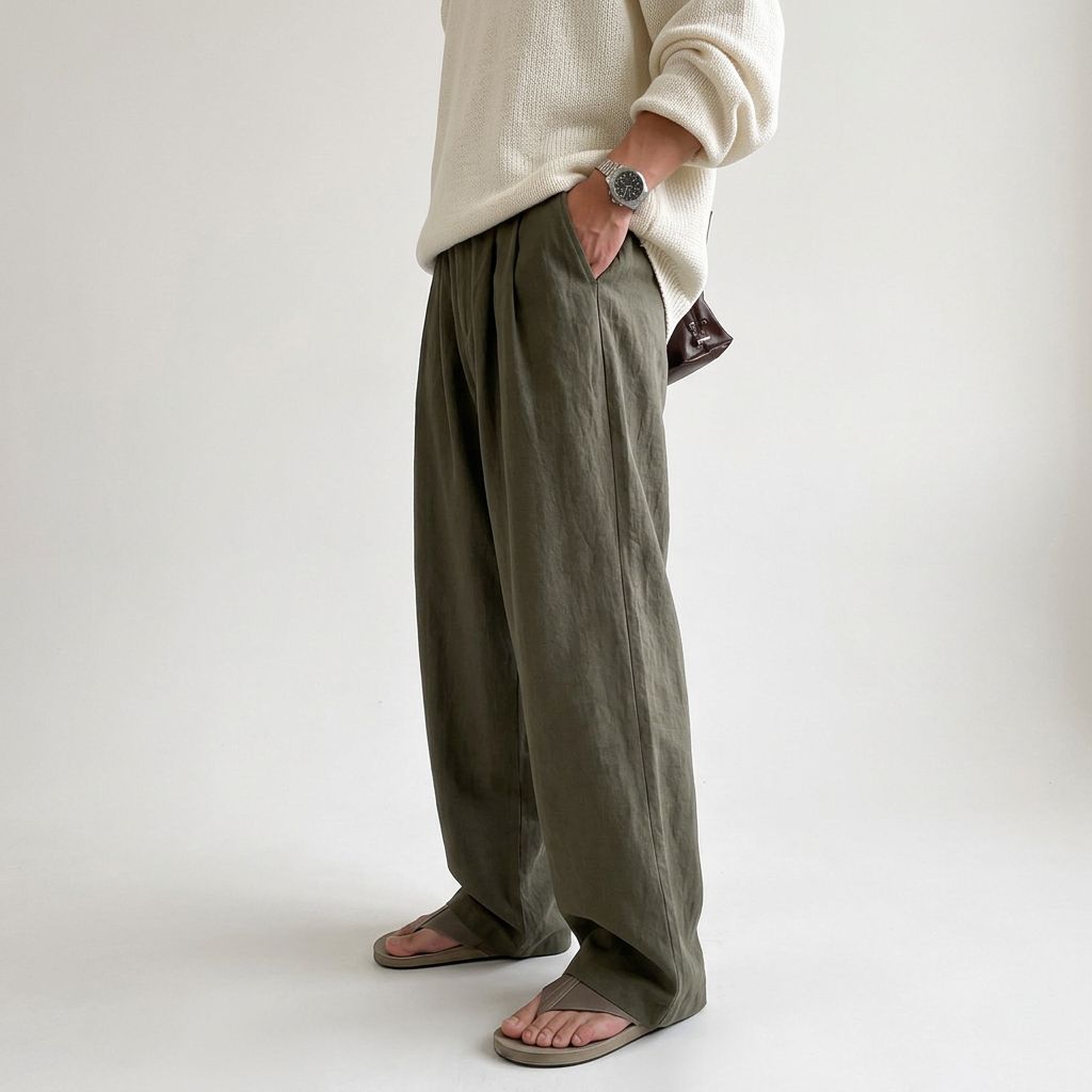 Torino Loose Fit Linen Pants