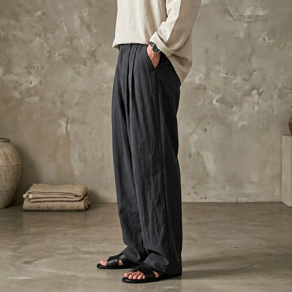 Torino Loose Fit Linen Pants