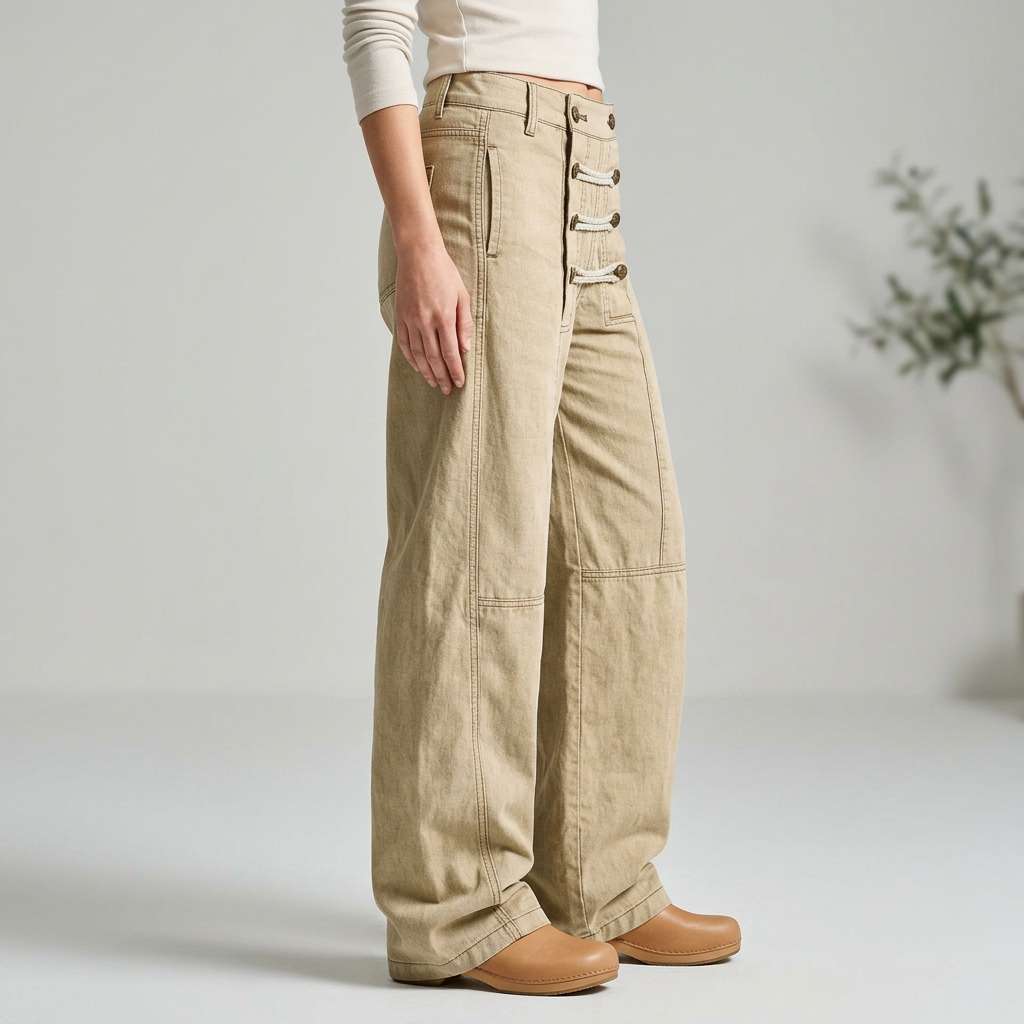Sorrento Utility Wide-Leg Pants