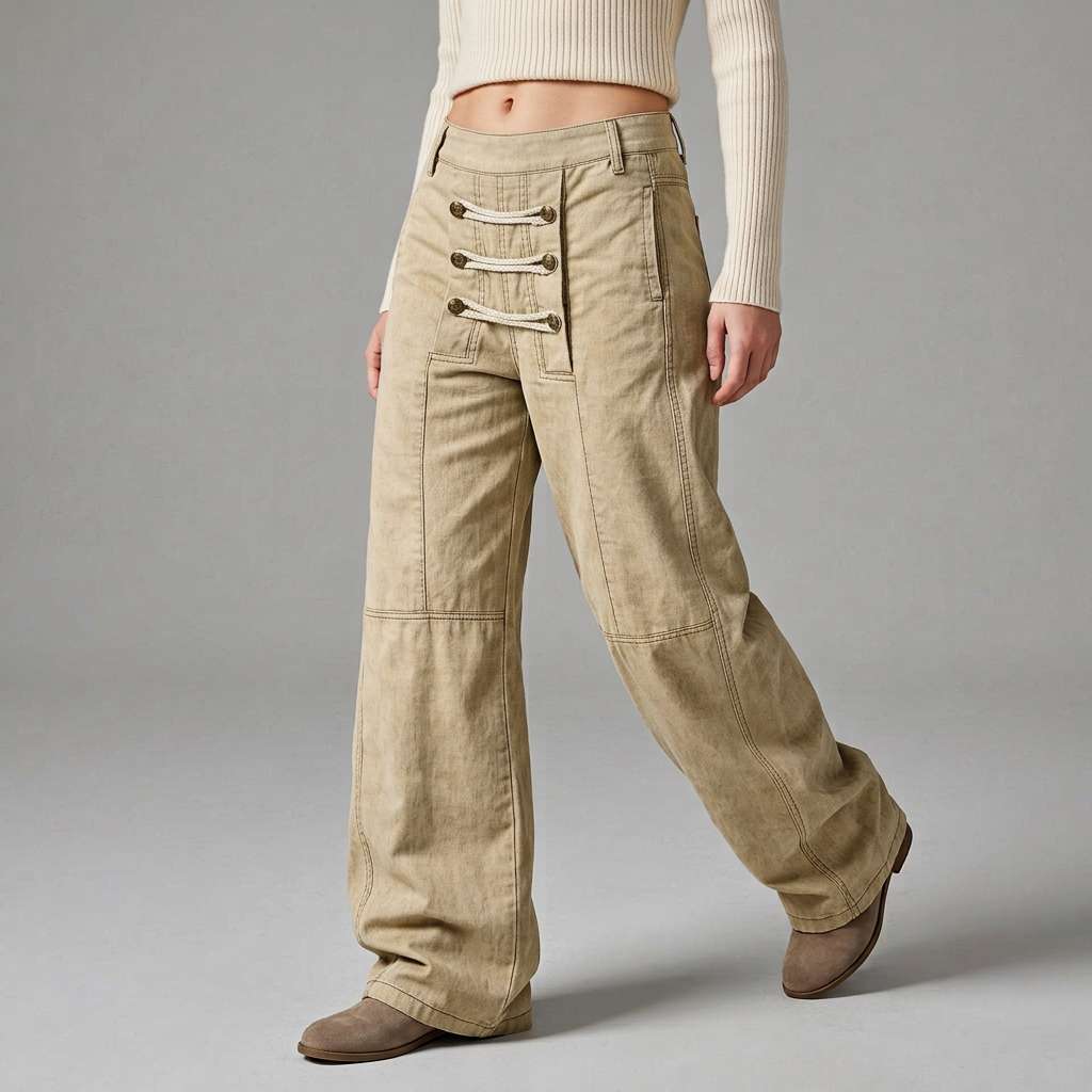 Sorrento Utility Wide-Leg Pants