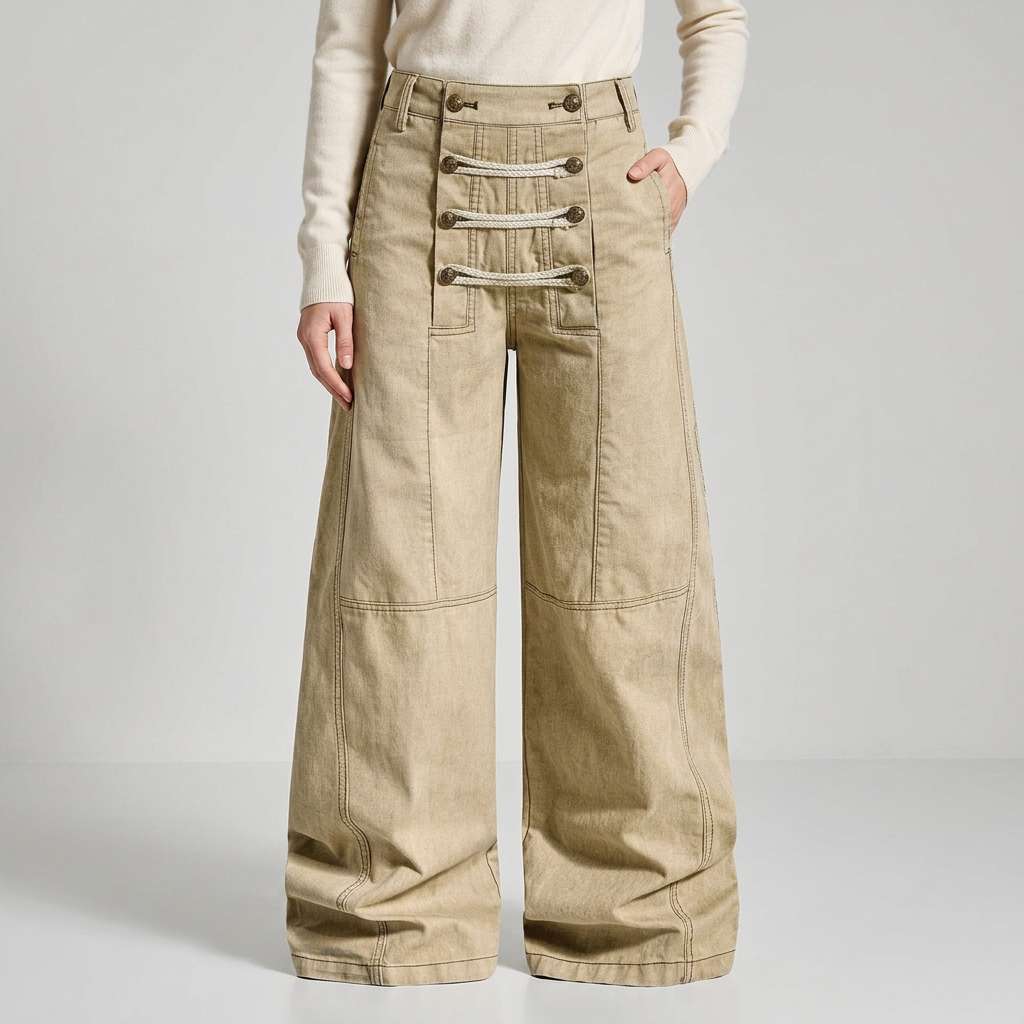 Sorrento Utility Wide-Leg Pants