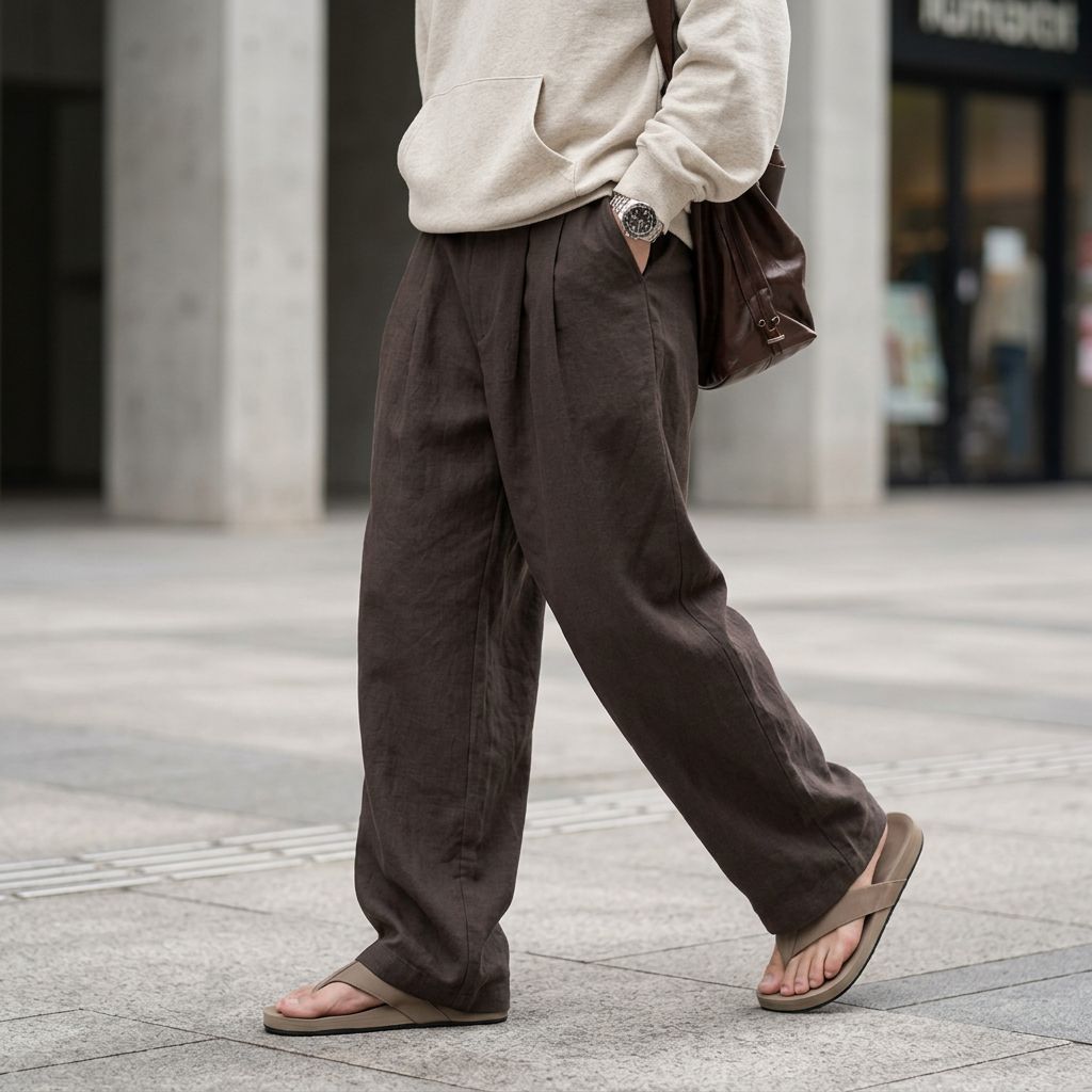 Torino Loose Fit Linen Pants
