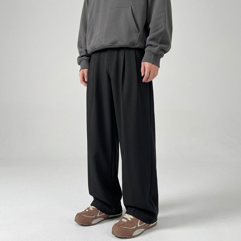 Enzo Tailored Wide-Leg Pants